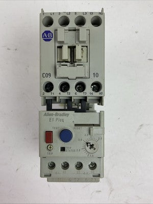 ALLEN BRADLEY STARTER(100-C09D*10 CONTACTOR 24VDC COIL+193-ED1CB RELAY 1.0-5.0A)0