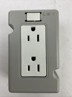 ALLEN BRADLEY 1492-REC15 SER A 15A 125V 50/60HZ DUPLEX RECEPTACLE DIN MOUNT0