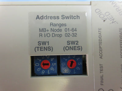 MODICON SCHNEIDER AUTOMATION 140 CRA 932 00 REMOTE I/O DROP MODULE 2 CH6