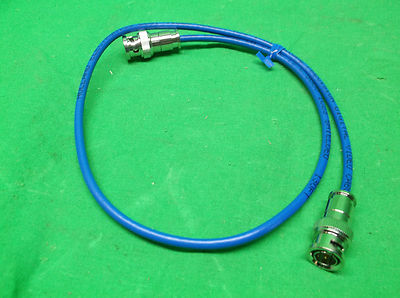 HOLLAND ELECTRONICS 07-20-1794 BNC-BNC MINI COAX CABLE BLUE - 24" - NEW IN BAG0