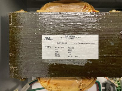 DAYKIN ELECTRIC GPFB-01?? TRANSFORMER DISCONNECT SWITCH PRI 480V SEC 120V 1PHASE8