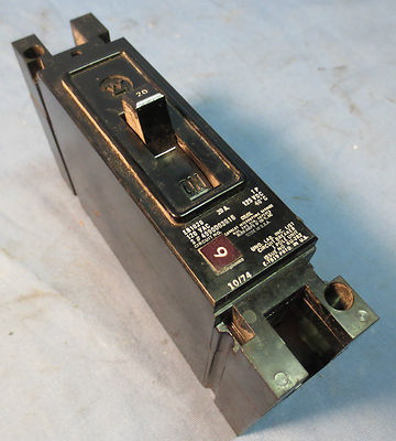 WESTINGHOUSE EB1020 CIRCUIT BREAKER,1 POLE 120VAC 125VDC 20 AMP - LOT of 20