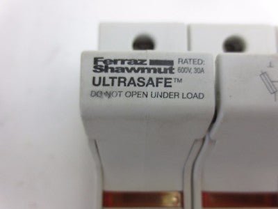 FERRAZ SHAWMUT US3J3I ULTRASAFE FUSE HOLDER 600V, 30A - LOT of 94