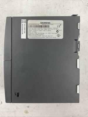 SIEMENS 1P 6SE6440-2UC17-5AA1 AC DRIVE MICROMASTER 4403