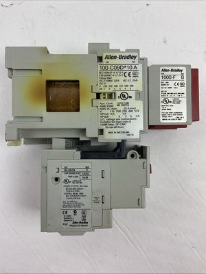 ALLEN BRADLEY STARTER (100S-C09DJ14C (100-C09D*10 +100S-F) + 193-EECB 1.0-5.0A)4
