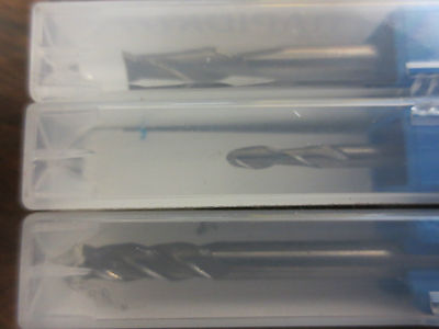 RAPIDKUT CUTTING TOOLS, LOT of 3 END MILLS 3/16" 4F SE, 1/8" 2F SE BE, 3/16" 2E.2