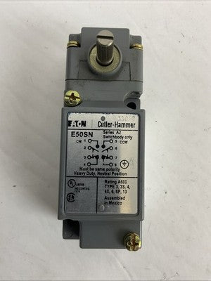 CUTLER HAMMER LIMIT SWITCH E50SN E50DN1 E50RB0