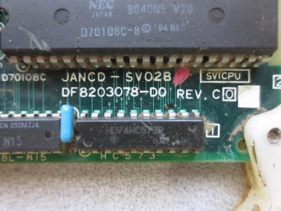 YASKAWA JANCD-SV02B SERVO CONTROL BOARD, MOTOMAN ROBOTICS 1