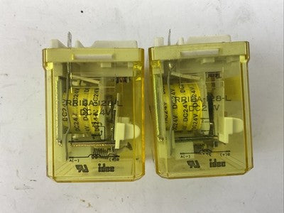 IDEC RRIBA-128-L DC24V RELAY (LOT OF 2)0