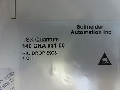 MODICON SCHNEIDER AUTOMATION 140 CRA 931 00 REMOTE I/O DROP MODULE2