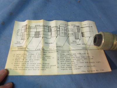 COUPLER E2004-MPG.ACL E2004-MPG-ACL CONNECTOR RECEPTACLE - NEW w/ GROMMETS3