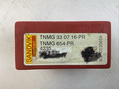 SANDVIK TNMG 33 07 16-PR TNMG 654-PR 4335 CARBIDE INSERT (BOX OF 5)0