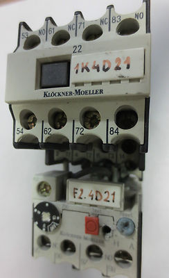 KLOCKNER-MOELLER DIL 00 M-10 + 22 DIL + Z 00-10 RELAY / CONTACTOR ASSEMBLY2