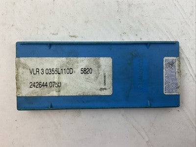 VALENITE VLR 3 0355L110D 5820 CARBIDE INSERT (BOX OF 9)2