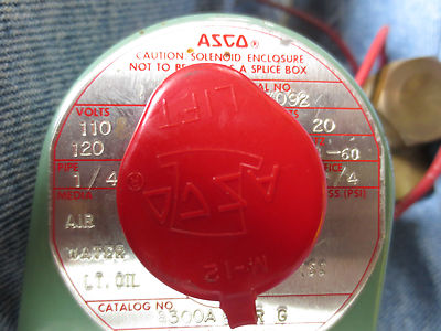 ASCO 8300A1RG SOLENOID VALVE - 110/120 50/60 1/4" PIPE 20W 150psi - NEW SURPLUS3