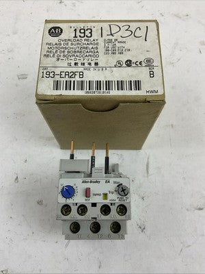 ALLEN BRADLEY 193-EA2FB SER B OVERLOAD RELAY 3.7-12A0