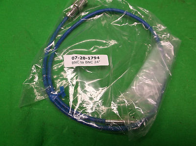 HOLLAND ELECTRONICS 07-20-1794 BNC-BNC MINI COAX CABLE BLUE - 24" - NEW IN BAG3
