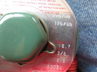 ASCO 8316C15 SOLENOID VALVE 110/120 50/60 3/8 PIPE 5/8 ORIFICE 10-250 psi - NEW4