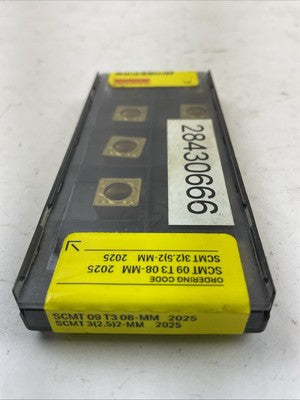 SANDVIK SCMT 09 T3 08-MM 2025 SCMT 3(2.5) 2-MM 2025 CARBIDE INSERT (BOX OF 10)1