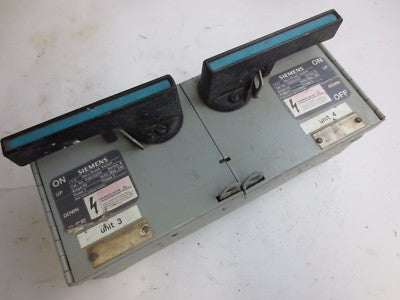 SIEMENS / I-T-E V2B3222R - VACU-BREAK TWIN PANEL MOUNT SWITCH - 240V, 60A, 3P0