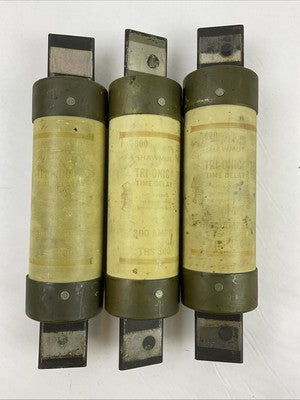 SHAWMUT TRS300 600VAC 300A TRI-ONIC DUAL ELEMENT TIME DELAY FUSE (LOT OF 3)0