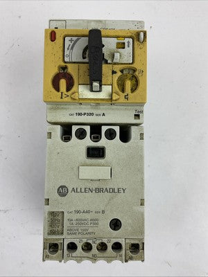 ALLEN BRADLEY 190-CPS40* SER A COORDINATED PROTECTED STARTER 480Y/277VAC0