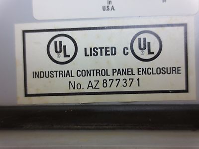 ROBROY / BELDING J606HLL - TYPE 4X6P INDUSTRIAL CONTROL ENCLOSURE PANEL  6" x 4"6