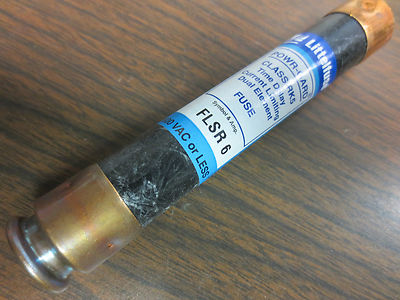 LITTELFUSE FLSR 6 FUSE, POWR-GARD CLASS RK5 TIME-DELAY 6A, 600V - NEW SURPLUS0