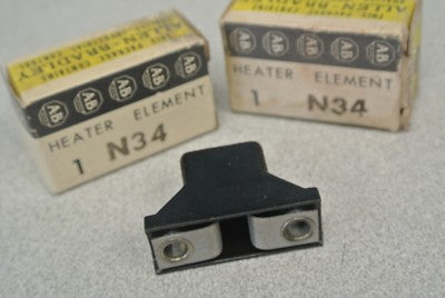 LOT of 2 / ALLEN-BRADLEY N34 THERMAL OVERLOAD HEATER ELEMENT  / NEW SURPLUS0