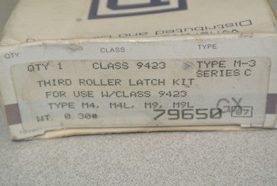 SQUARE D 9423 M-3 THIRD ROLLER LATCH KIT for M4, M4L, M9, M9L / NEW SURPLUS1