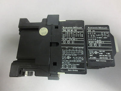 KLOCKNER-MOELLER DIL 00 M-10 & 22 DIL RELAY / CONTACTOR ASSEMBLY5