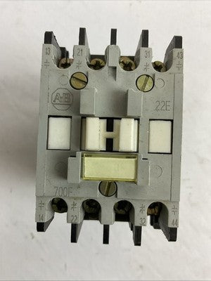 ALLEN BRADLEY 700-F220A1 SER C CONTACTOR HA473 COIL 120V60HZ 110V50HZ0
