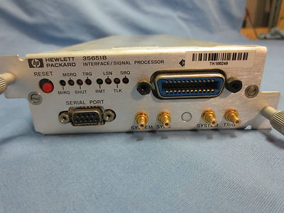 HP HEWLETT PACKARD 35651B INTERFACE / SIGNAL PROCESSOR / SIGNAL ANALYZER MODULE0