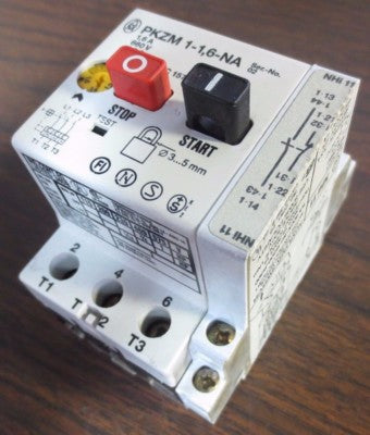 KLOCKNER MOELLER PKZM 1-1.6-NA MANUAL MOTOR STARTER - 1.6A, 660V0