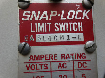 NAMCO SL4CM1-L SNAP-LOCK SNAP SWITCH - LOT of 3 - EASL4CM1-L1