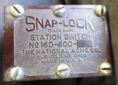 NAMCO 16D-600 STATION SWITCH - EC150-00015 - NEW SURPLUS, OLD SHELF STOCK NO BOX0