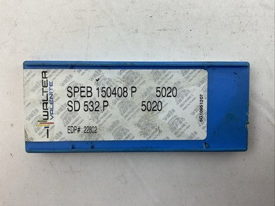 WALTER VALENITE SPEB 150408 P 5020 SD 532 P 5020 CARBIDE INSERT (BOX OF 8)1
