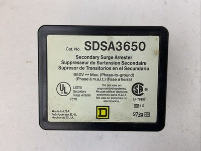 SQUARE D SDSA3650 650VAC SECONDARY SURGE ARRESTER1