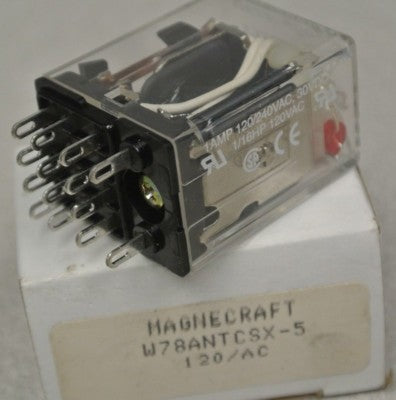 MAGNECRAFT W78ANTCSX-5 RELAY / 120VAC / 9813B / NEW SURPLUS0