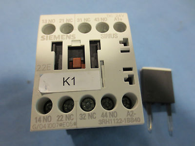 SIEMENS 3RH1122-1BB40 CONTACTOR COIL 24 VDC with 3RT1916-1JJ002