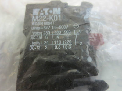 EATON M22-K01 CONTACT BLOCK - 1NC - NEW SURPLUS7