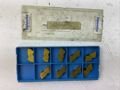 VALENITE VLR 3 0355L110D 5820 CARBIDE INSERT (BOX OF 9)0