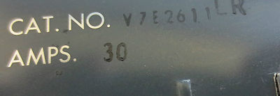 I-T-E V7E2611LR VACU-BREAK PANELBOARD SWITCH UNIT 600V 30-30A - NEW SURPLUS1