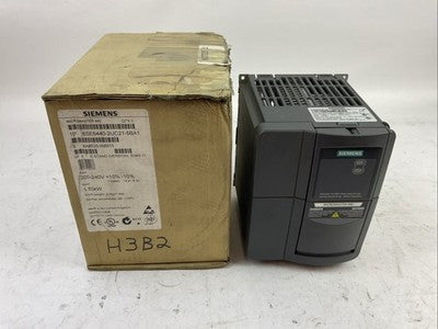 SIEMENS 1P 6SE6440-2UC21-5BA1 AC DRIVE MICROMASTER 4400