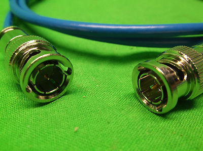 HOLLAND ELECTRONICS 07-20-1787 BNC-BNC MINI COAX CABLE BLUE - 45" - NEW IN BAG2