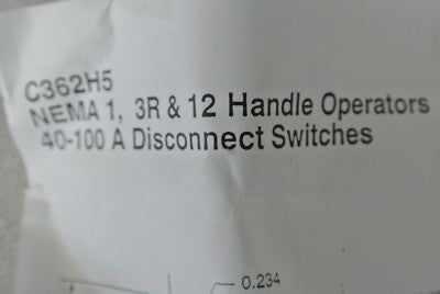CUTLER-HAMMER C362H5 HANDLE OPERATOR / SWITCH LEVER /  NEW SURPLUS4