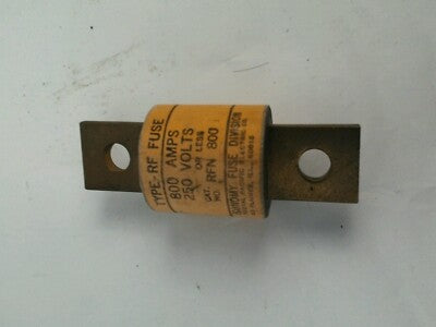  ECONOMY FUSE DIVISION RFN 800 TYPE RF FUSE 800 AMPS 250 VOLTS1