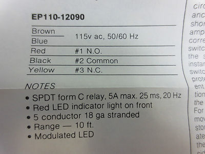 NAMCO EP110-12090 - PHOTOELECTRIC RETRO-REFLECTIVE SENSOR - NEW SURPLUS4