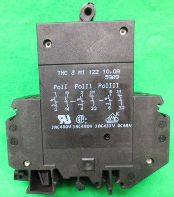 BOX of 2 / PHOENIX CONTACT TMC-3-M1-122-10.0A CIRCUIT BREAKER 10AMP  NEW SURPLUS0