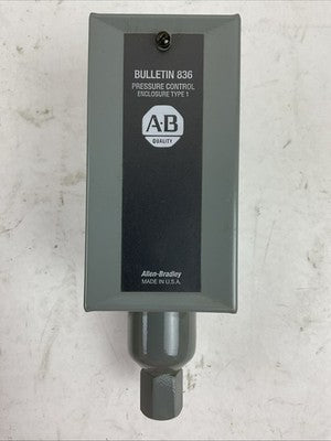 ALLEN BRADLEY 836-C7A PRESSURE CONTROL ADJ RANGE 4-150PSI ADJ DIFF 2-25PSI1
